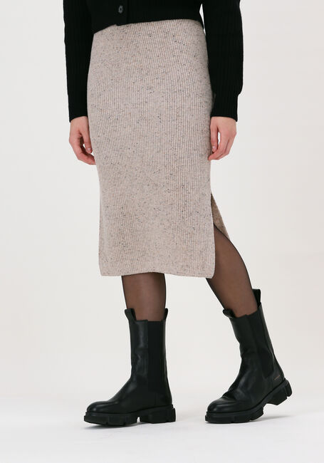 Beige SELECTED FEMME Midirok SLFANNALISA MW MIDI KNIT SKIRT - large
