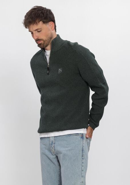 Donkergroene CHASIN Trui OSCAR BRIK HALF ZIP - large