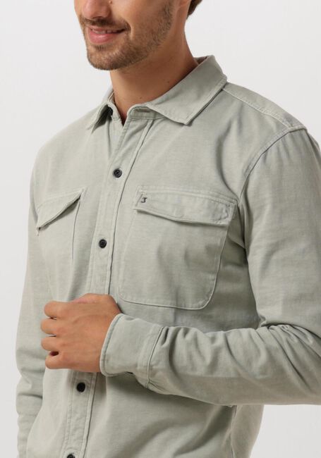 Groene BUTCHER OF BLUE Overshirt FINN POCKET JERSEY SHIRT - large