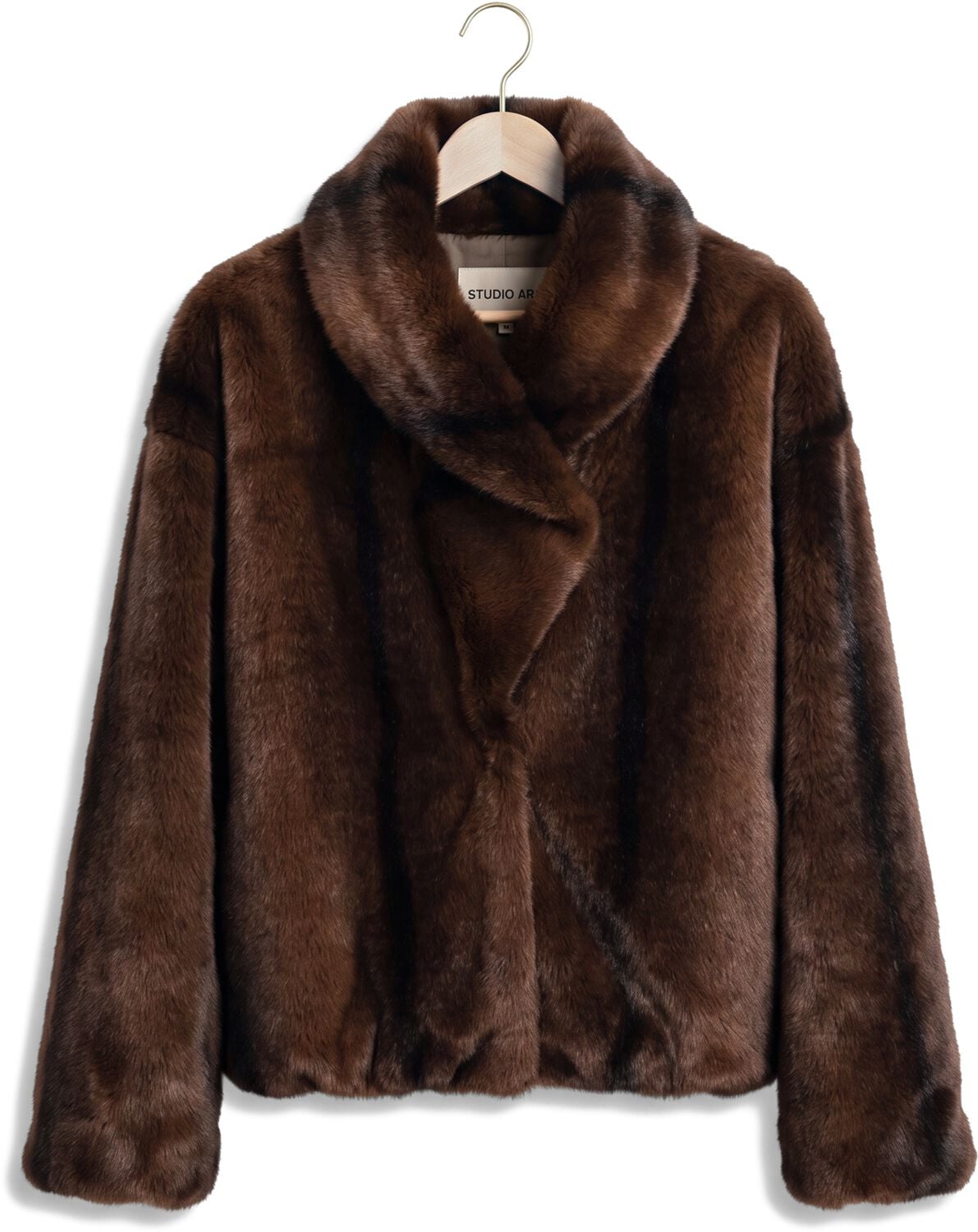 STUDIO AR Dames Jassen Aria Faux Mink Bruin