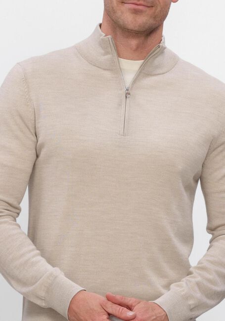 Beige PROFUOMO Trui EXTRAFINE MERINO - large