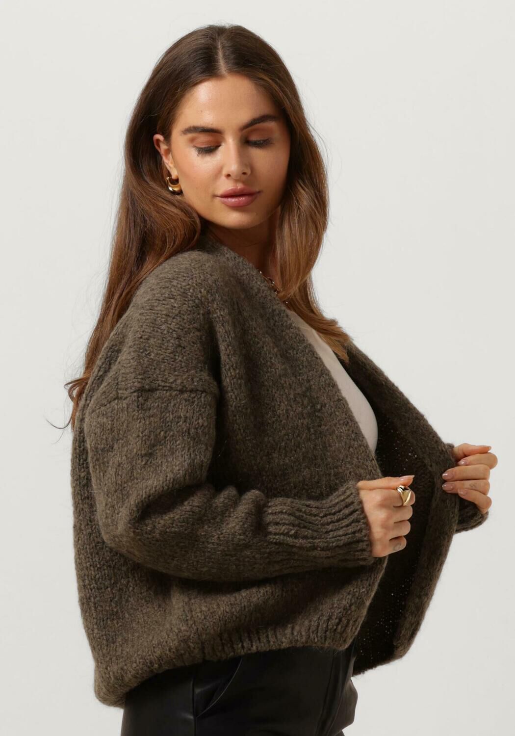 KNIT-TED Dames Truien & Vesten Becky Taupe