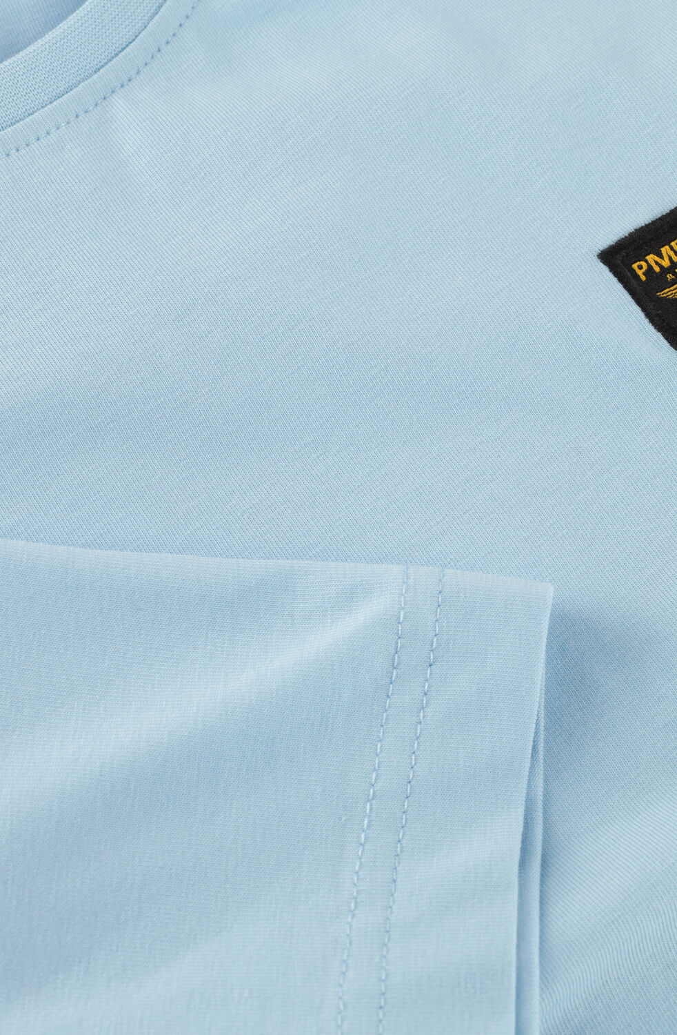 Lichtblauwe PME LEGEND T-shirt SHORT SLEEVE R-NECK GUYVER TEE - large