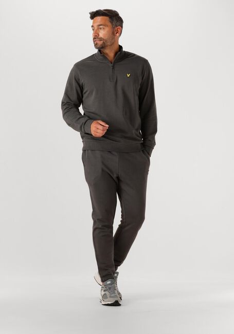 Grijze LYLE & SCOTT Sweater LOOPBACK QUARTER ZIP SWEAT - large