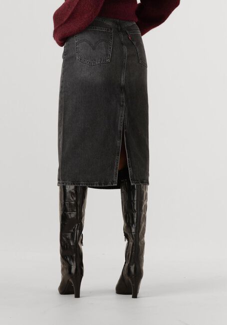 Donkergrijze LEVI'S Midirok HR BACK SLIT SKIRT WANDERING SPIRIT CLE - large