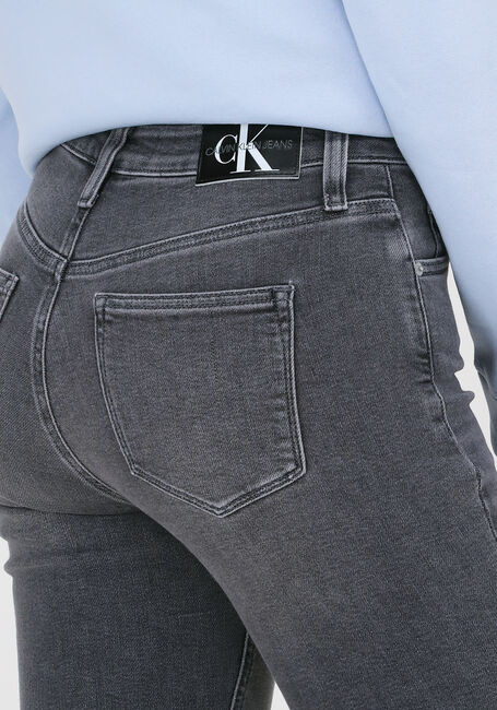 Grijze CALVIN KLEIN Skinny jeans HIGH RISE SUPER SKINNY ANKLE - large