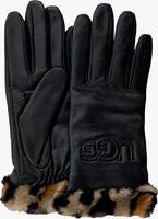 Zwarte UGG Handschoenen CUFF LOGO TECH - medium