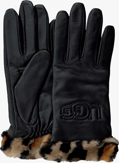 Zwarte UGG Handschoenen CUFF LOGO TECH - large