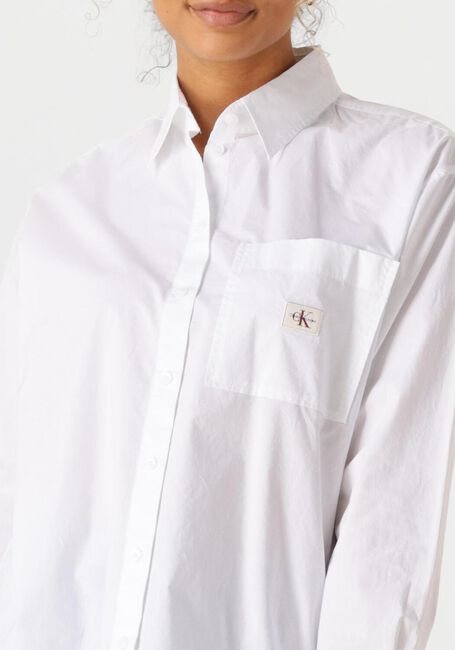 Witte CALVIN KLEIN Blouses WOVEN LABEL RELAXED SHIRT - large