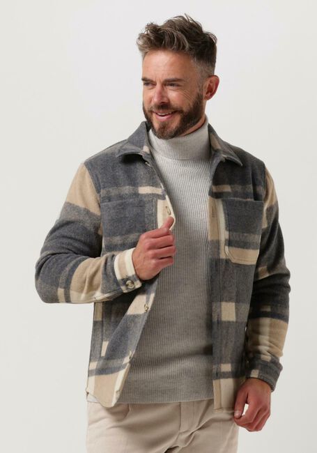 Beige PROFUOMO Overshirt OVERSHIRT CHECK - large