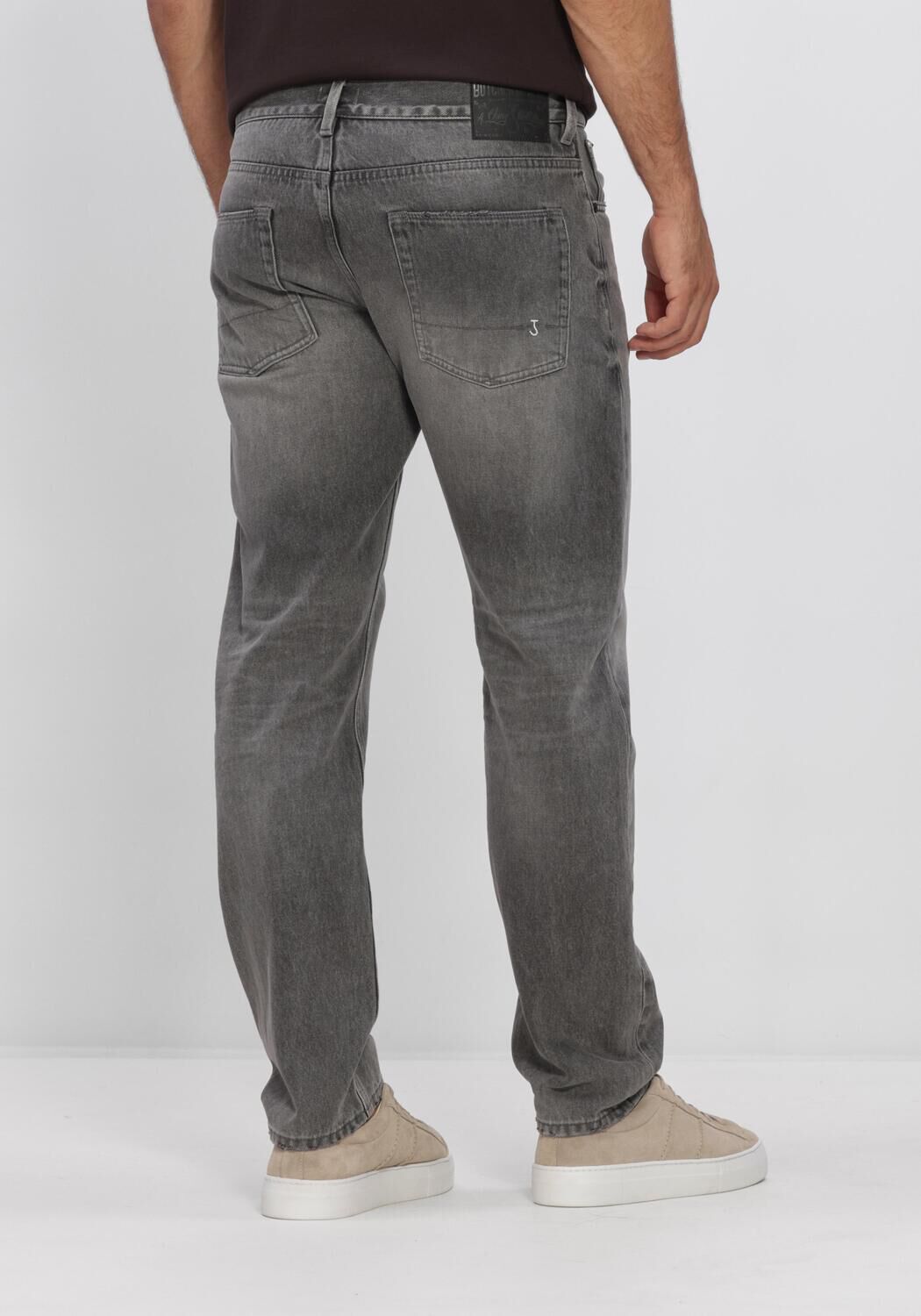 BUTCHER OF BLUE Heren Jeans Stockton Straight Smoke Denim Grijs