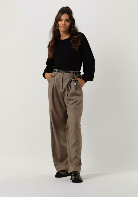 Zwarte SUMMUM Sweater PUFFY SLEEVE SWEATER BASIC KNIT - large