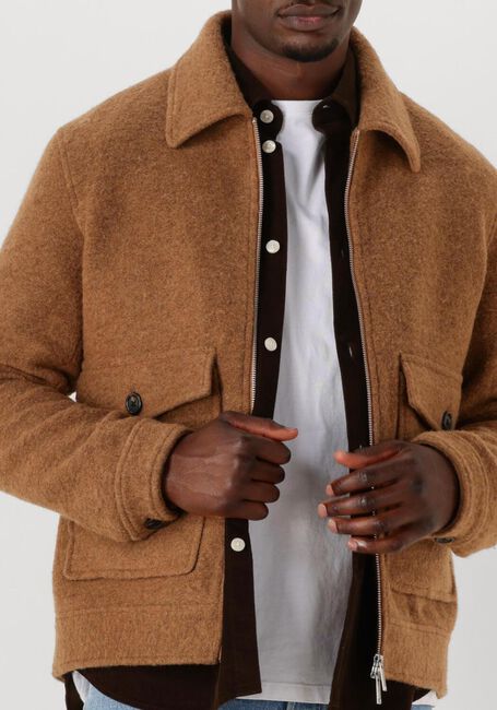 Bruine SELECTED MEN Jack SLHJAKOB WOOL BLEND JKT - large