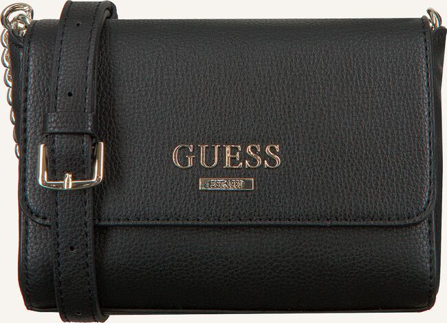 Zwarte GUESS Schoudertas ALMA MINI CROSSBODY FLAP Zwarte GUESS Schoudertas ALMA MINI CROSSBODY FLAP - large