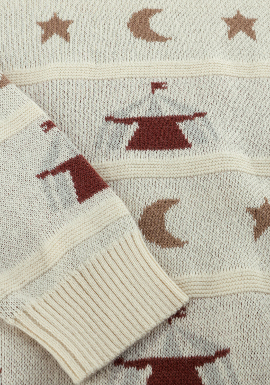 Ecru LIL' ATELIER Trui NMMLAMAI LS KNIT LIL - large