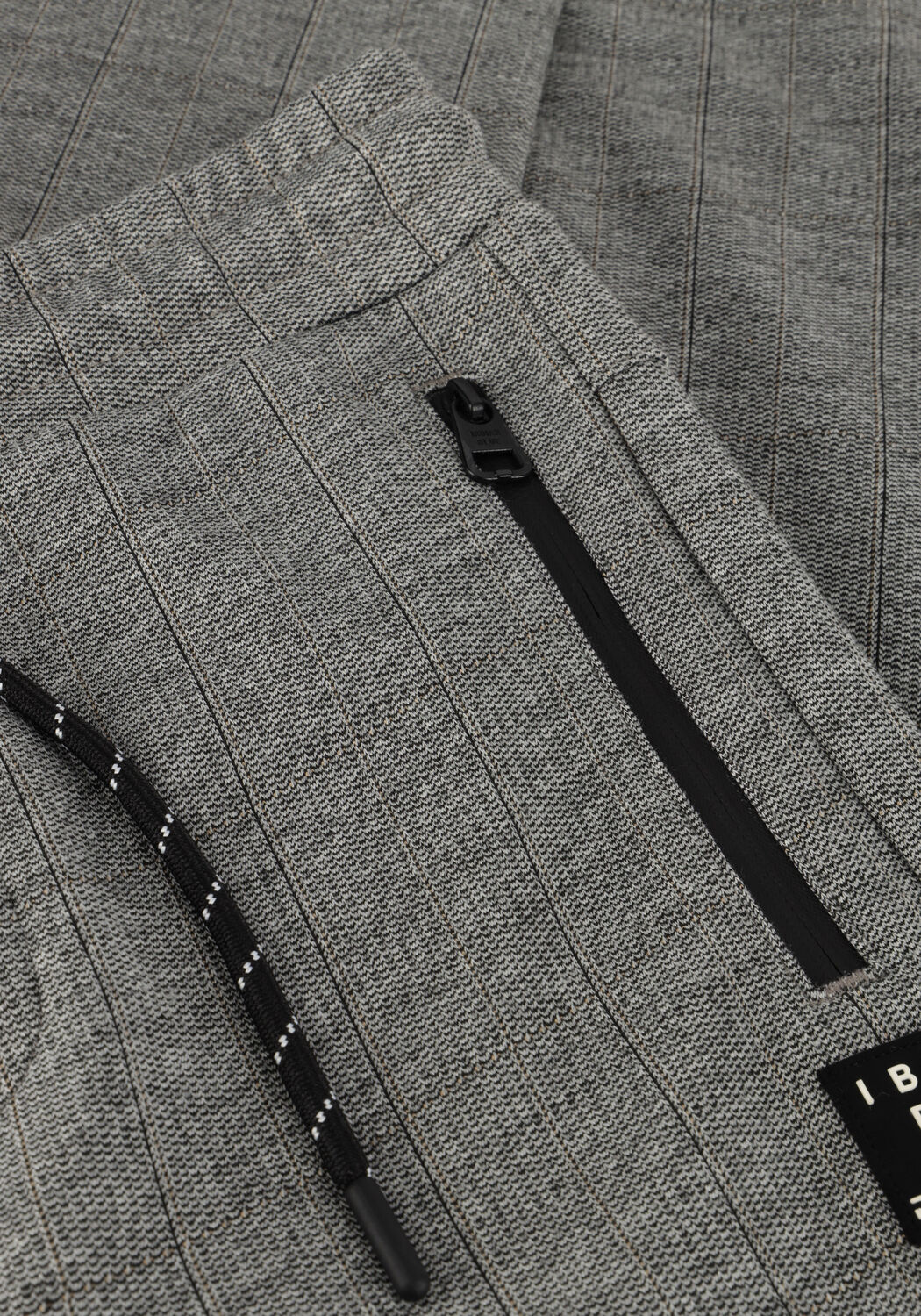 Grijze INDIAN BLUE JEANS Joggingbroek JOGPANT CHECK ZIP POCKET - large