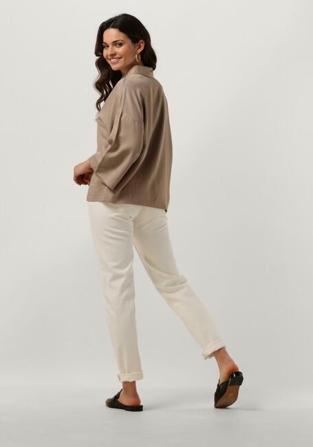 Bruine OBJECT Blouses OBJTILDA BOXY SHIRT - large