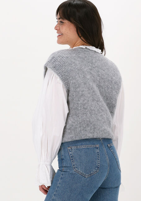 Lichtgrijze JUST FEMALE Spencer FINE VEST - large