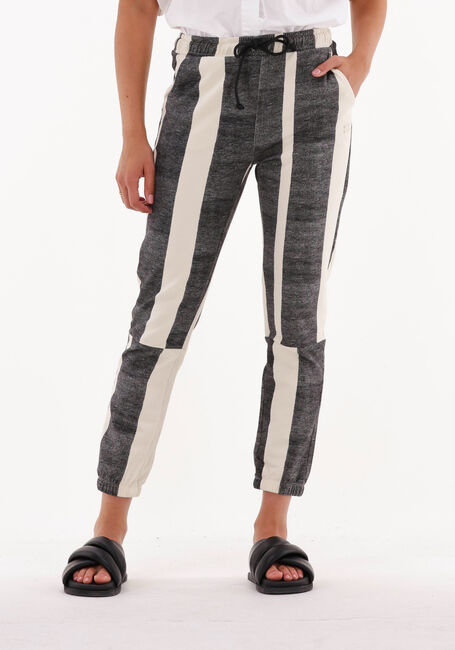 Ecru 10DAYS Joggingbroek CROPPED JOGGER BLOCK STRIPE - large