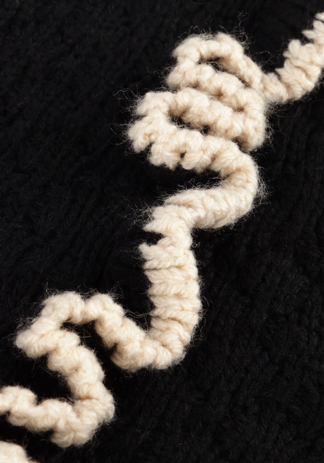 Zwarte OBJECT Trui OBJYAA L/S KNIT PULLOVER 131 - large