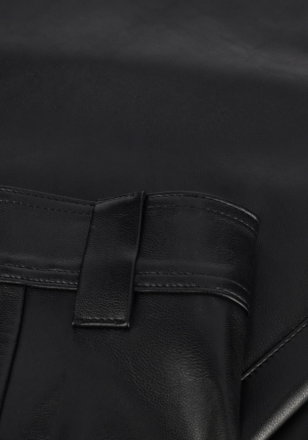 Zwarte VANILIA Pantalon VEGAN LEATHER TROUSERS - large