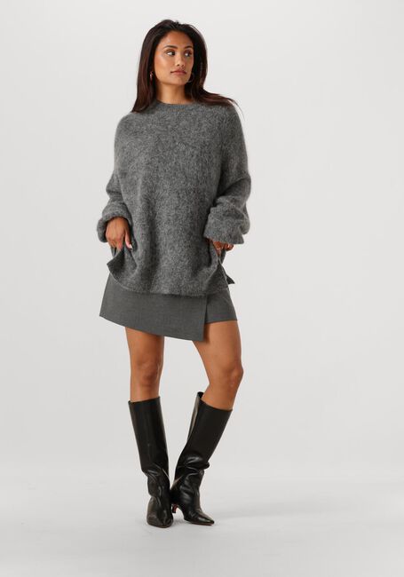 Donkergrijze GESTUZ Trui GZSASI PULLOVER - large