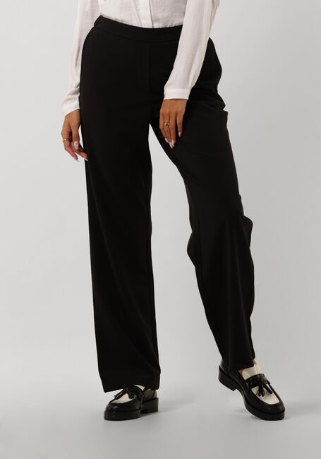 Zwarte MSCH COPENHAGEN Wijde broek CHANA STRAIGHT PANTS - large
