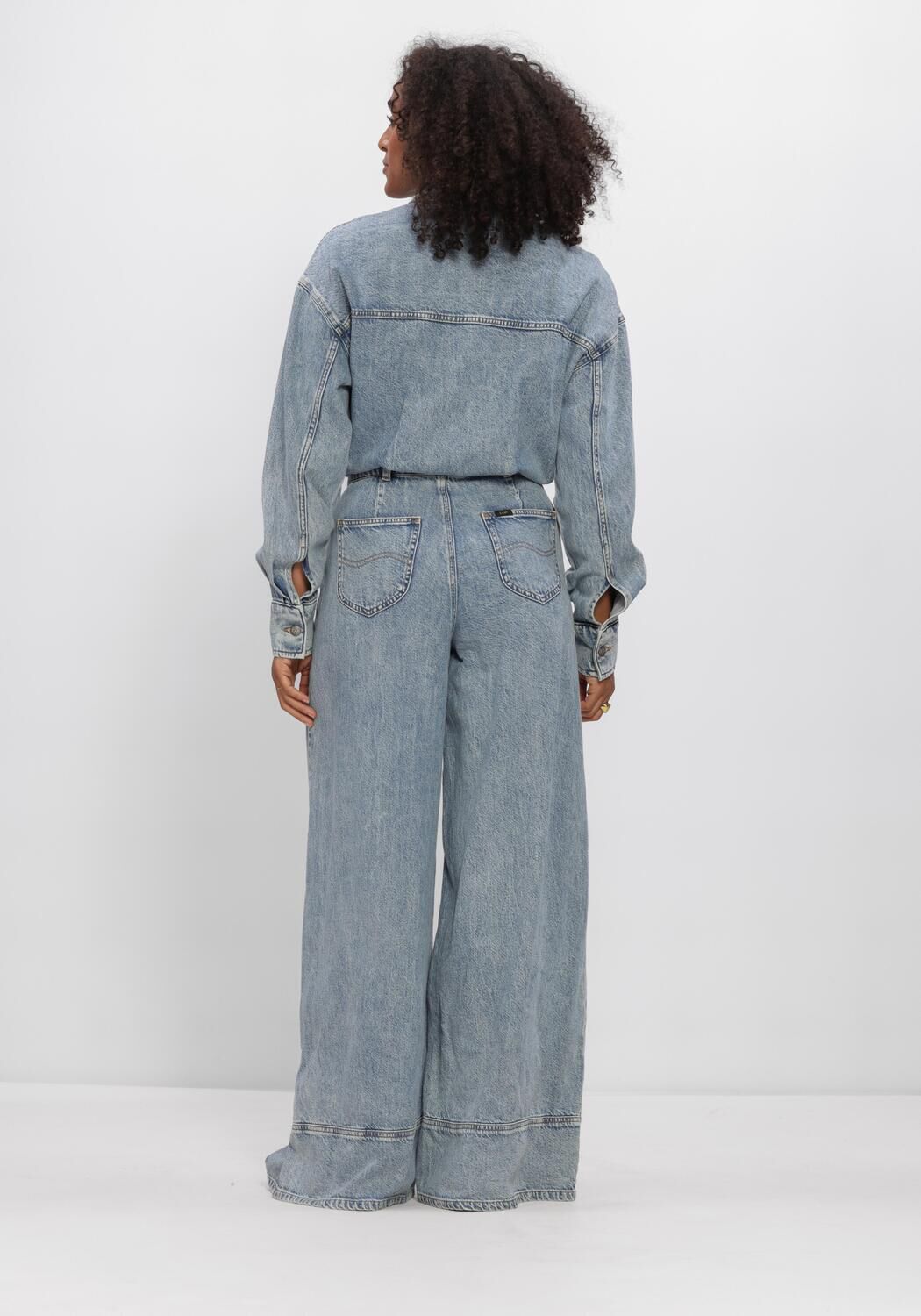 Lichtblauwe LEE Jumpsuit LS JUMPSUIT - large