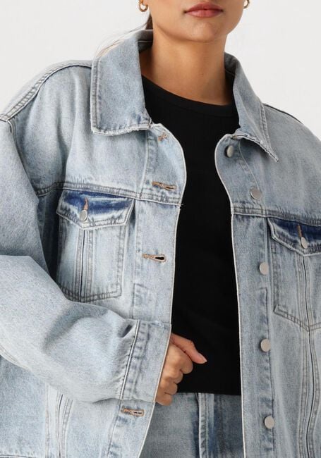 Lichtblauwe WITHBLACK Spijkerjas WBLMARTHA DENIM JACKET - large