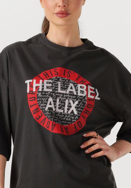 Zwarte ALIX THE LABEL T-shirt LADIES KNITTED ALIX TSHIRT - large