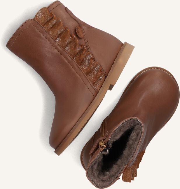 Cognac POM POM Enkellaarsjes 26242 Cognac POM POM Enkellaarsjes 26242 - large