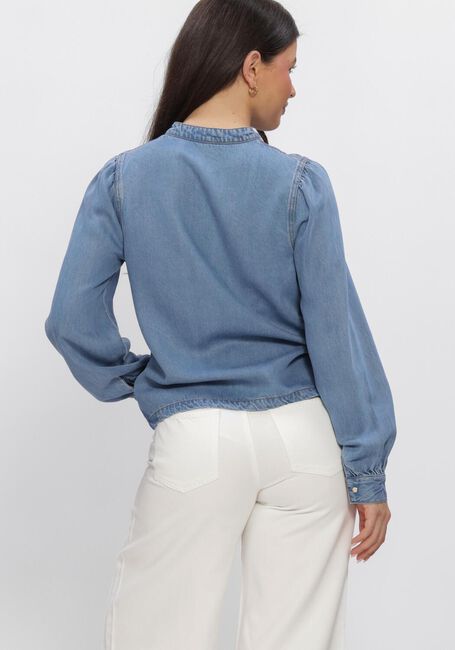 Blauwe OBJECT Tops & T-shirts OBJFRAME V-NECK RE DENIM TOP - large