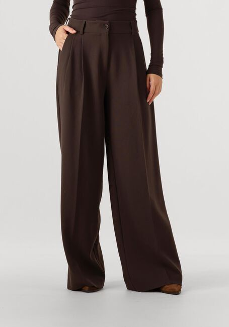 Bruine OMODA ATELIER Wijde broek OM-MARODI PANT - large
