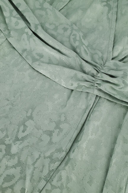 Groene ALIX THE LABEL Midi jurk LADIES WOVEN ANIMAL JACQUARD DRESS - large