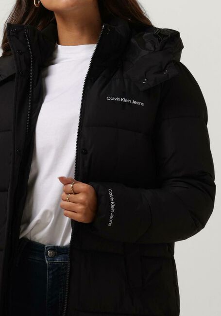 Zwarte CALVIN KLEIN Gewatteerde jas MONOLOGO NON DOWN LONG PUFFER - large