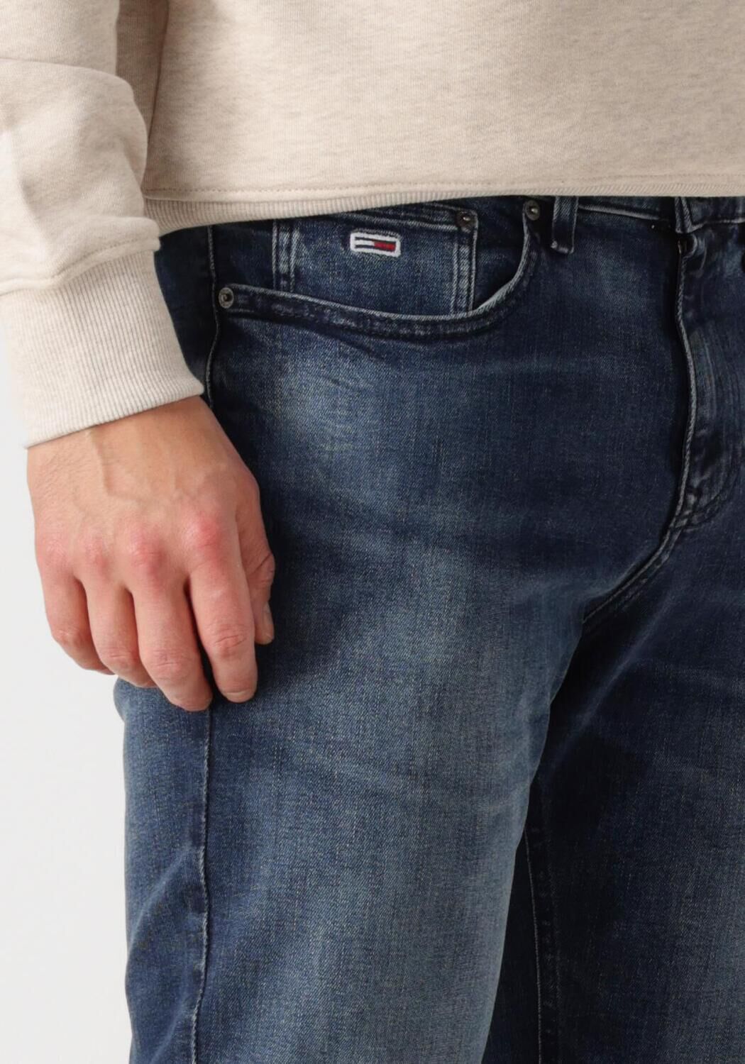 TOMMY JEANS Heren Jeans Scanton Slim Ai1262 Donkerblauw