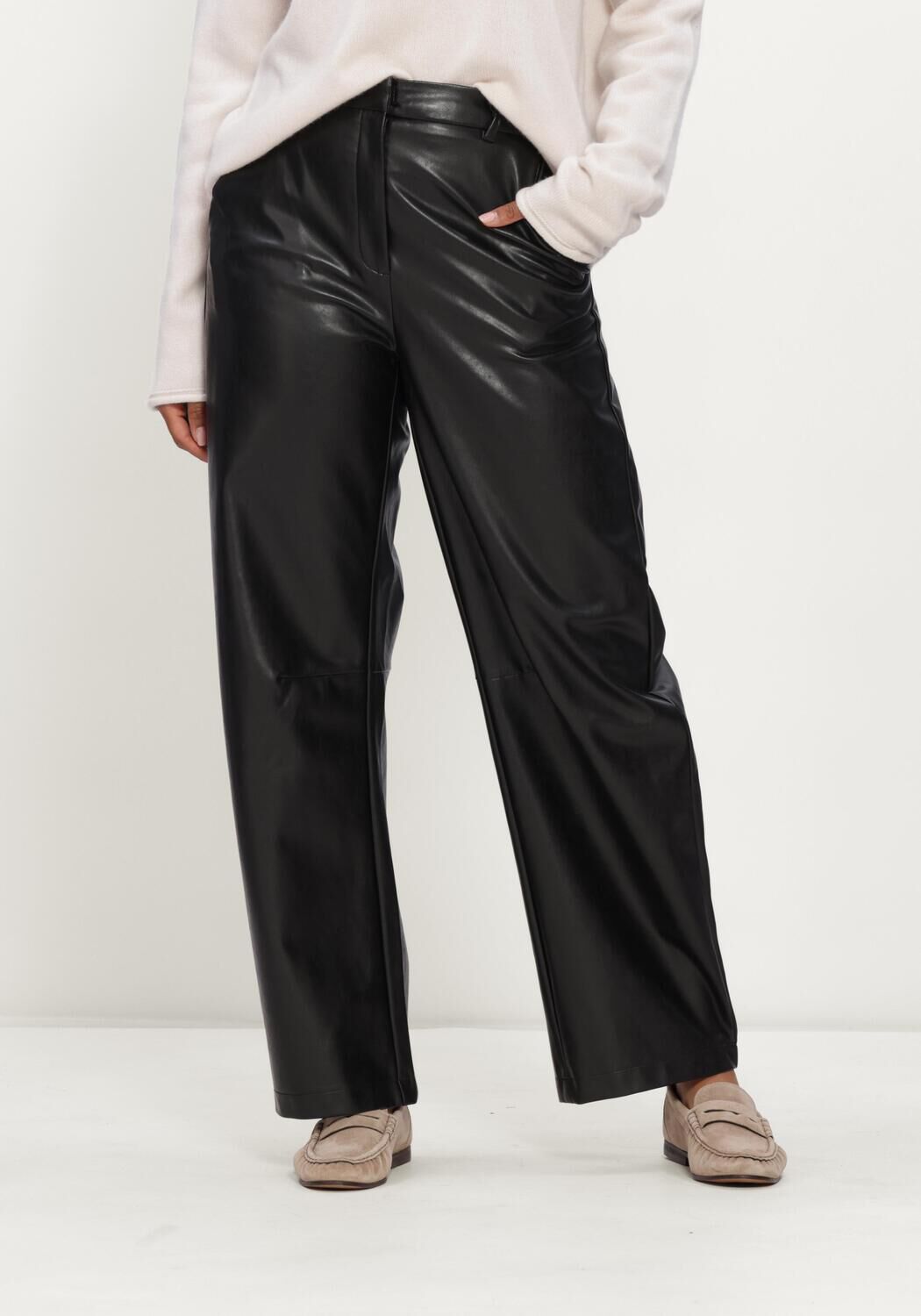 Zwarte CAMBIO Wijde broek EDITA STUDIO87 - large