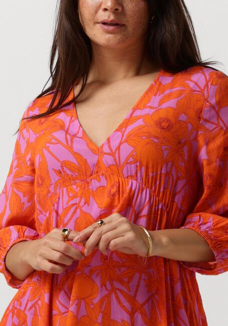 Paarse YDENCE Maxi jurk DRESS FEMME - large