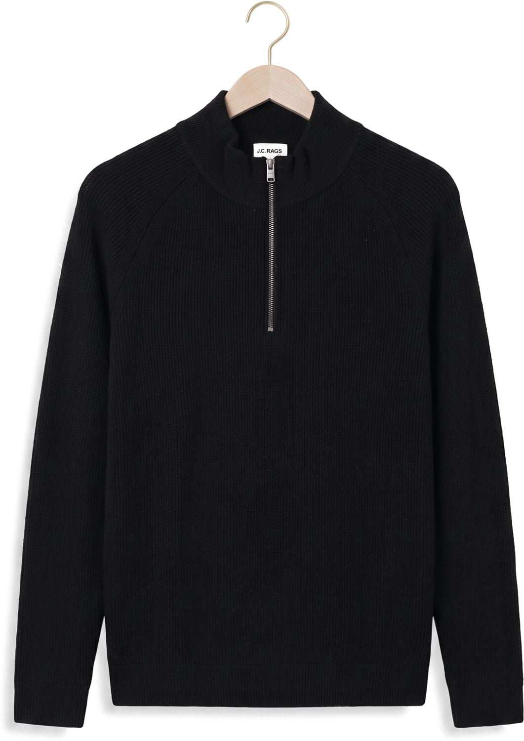 JC RAGS J.C. Rags Heren Truien & Vesten Pullover Half Zip Emile Zwart