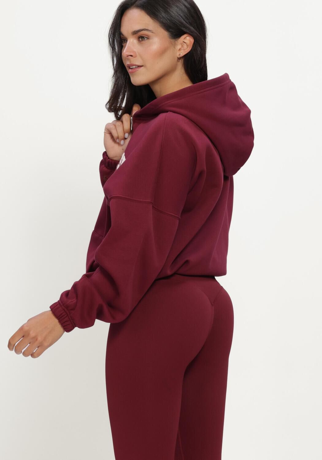 AIM'N Dames Truien & Vesten Varsity Sweat Zip Hood Bordeaux