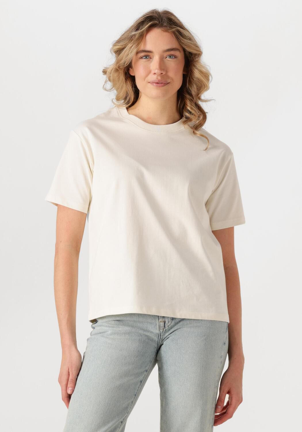 WITHBLACK Dames Tops & T-shirts Wblwilma Ss Tee Ecru