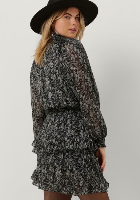 Zwarte NEO NOIR Mini jurk PORTO EASY PAISLEY DRESS - large