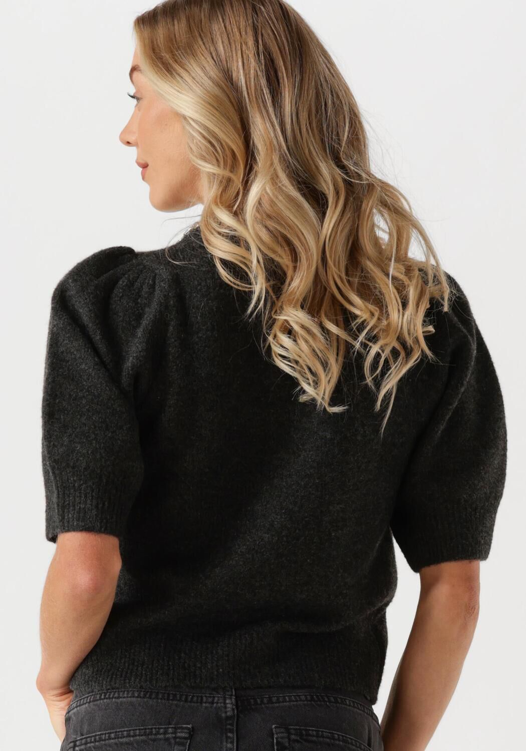 NEO NOIR Dames Truien & Vesten Maia Stone Knit Blouse Donkergrijs