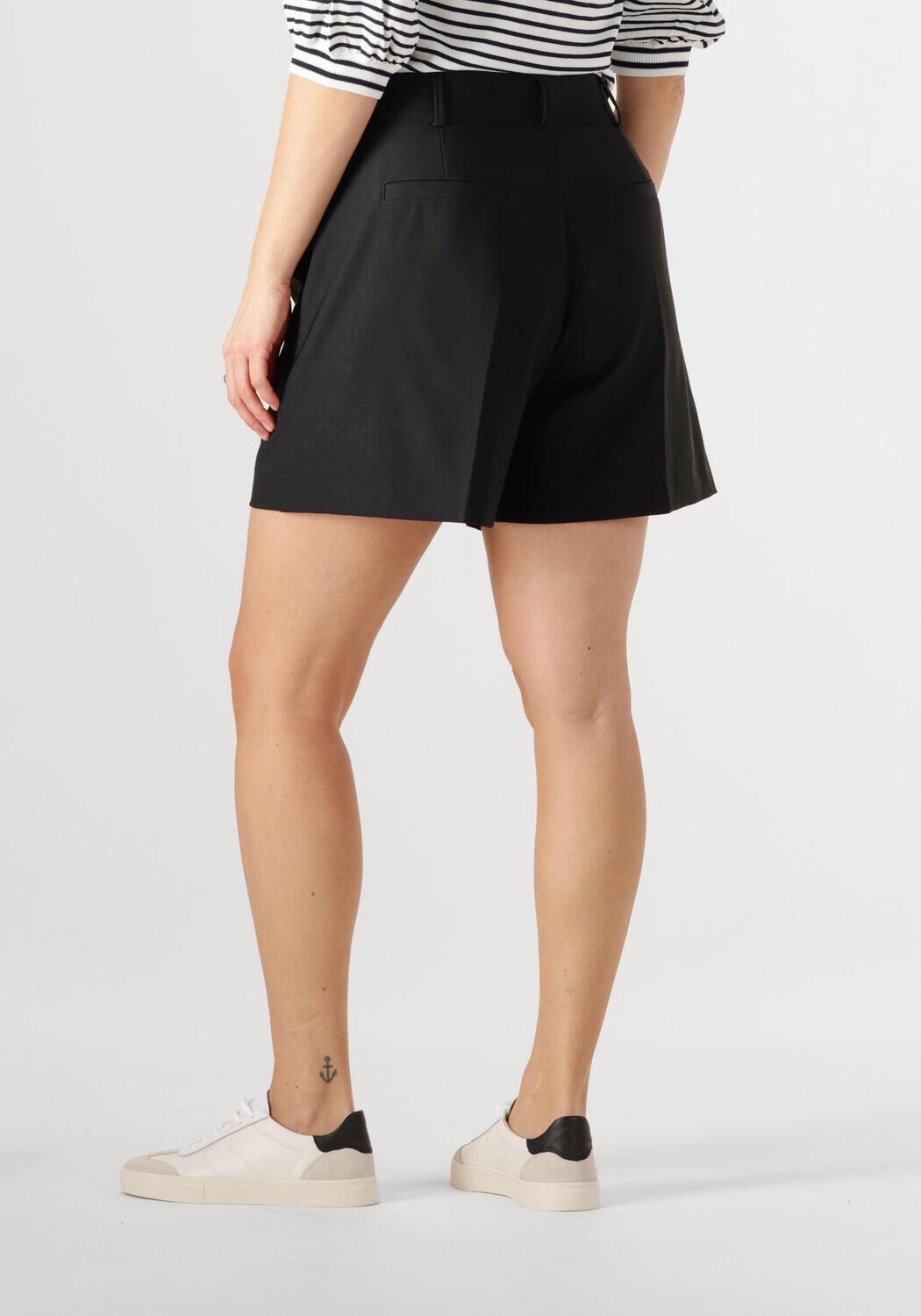 JANSEN AMSTERDAM Dames Broeken Mylena Short Wtq 441 Bandpleat Zwart