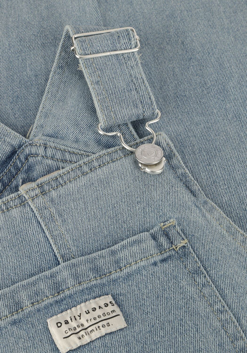 Lichtblauwe DAILY7 Tuinbroeken DENIM SALOPETTE - large