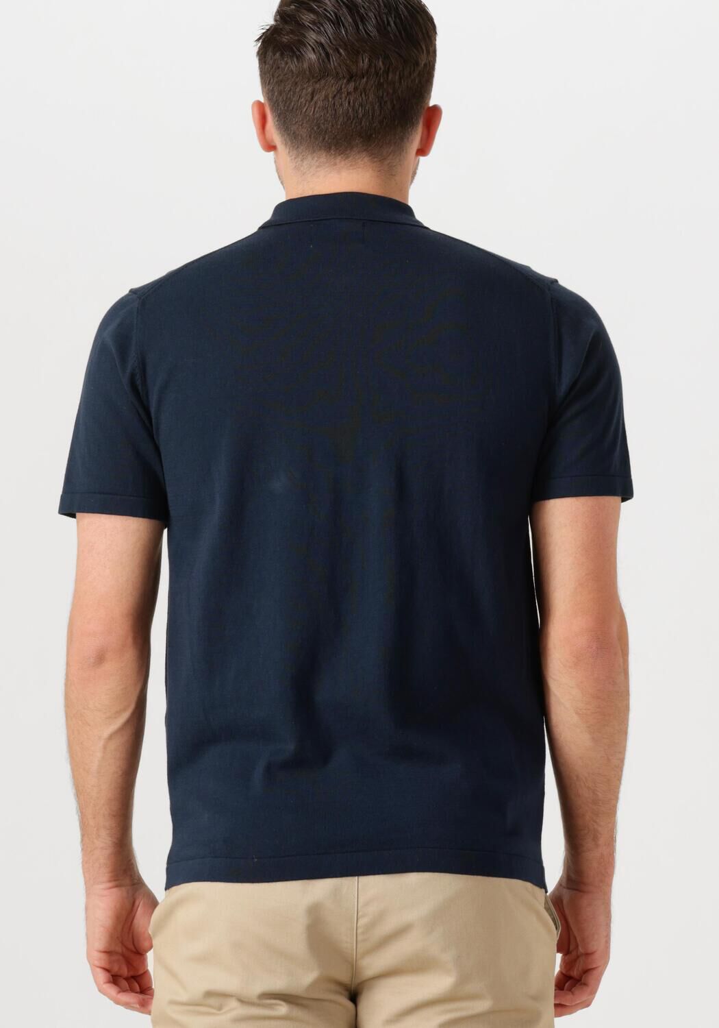 DSTREZZED Heren Polo's & T-shirts Dorian Zip Polo Donkerblauw