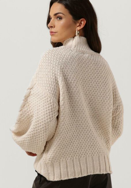 Beige OBJECT Coltrui ALISON KNIT L/S PULLOVER - large