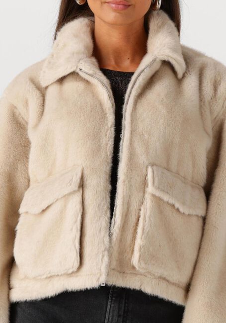 Beige CIRCLE OF TRUST Teddy jas REESE JACKET - large