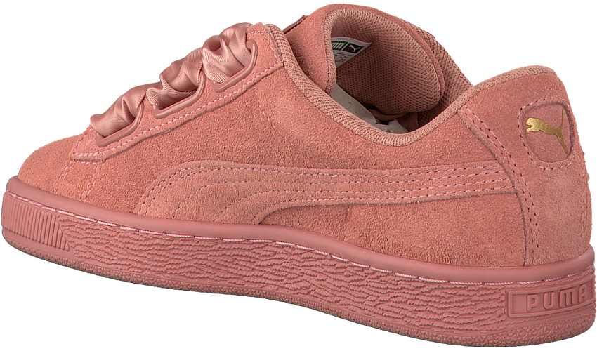 puma suede heart rose