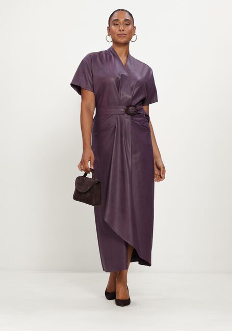 Paarse CAROLINE BISS Midi jurk 4109 - large